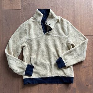 J. Crew Sherpa fleece pullover jacket
